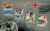 Central Africa - 2014 Fight Against Malaria - 4 Stamp Sheet - 3H-762 Central Africa - 2014 Fight Against Malaria - 4 Stamp Sheet - 3H-762