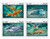 Angola 2019 Fish on Stamps  4 Stamp Set ANG18103a