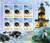 Korea - Dolphins & Lighthouse on Stamps - 6 Stamp Deluxe Sheet 11E-010