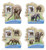 Ivory Coast - 2017 Elephants - 4 Delux Souvenir Sheets - IC14108d
