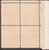 US Stamp 1938 9c William Henry Harrison 4 Stamp Plate Block MNH #814