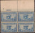 US Stamp - 1928 5c Aeronautics Conference - 4 Stamp Block w/Plate Number #650