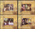 Chad - Lourdes/Popes on Stamps - Set of 4 Imperforate Sheets 3B-019