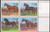 US Stamps - 1985 Horses - Plate Block of 4 Stamps #2155-8