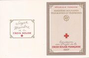 France - 1957 Red Cross Semi-Postal Paintings - 8 Stamp Bklt Pane Canceled #B318a