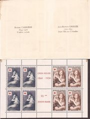France - 1954 Red Cross Semi-Postal Young Children - Booklet #B291a See Desc