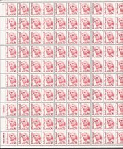 US Stamp - 1986 56c Harvard Univ. Founder John Harvard - 100 Stamp Sheet #2190