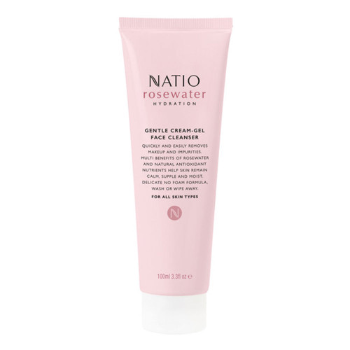 Natio Roswater Gentle Cream Gel Cleanser 100ml