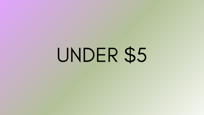 Under $5