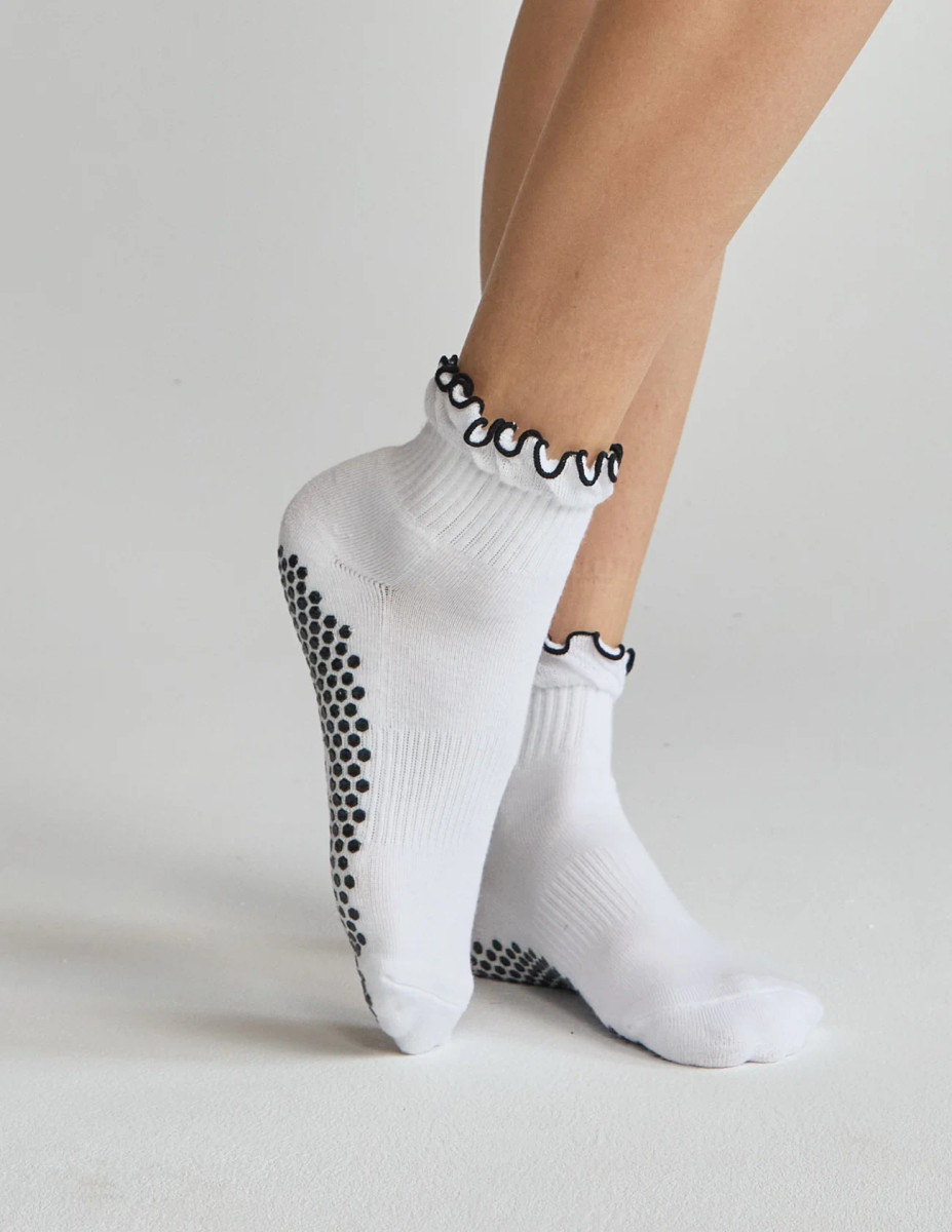 Ruffle Grip Sock