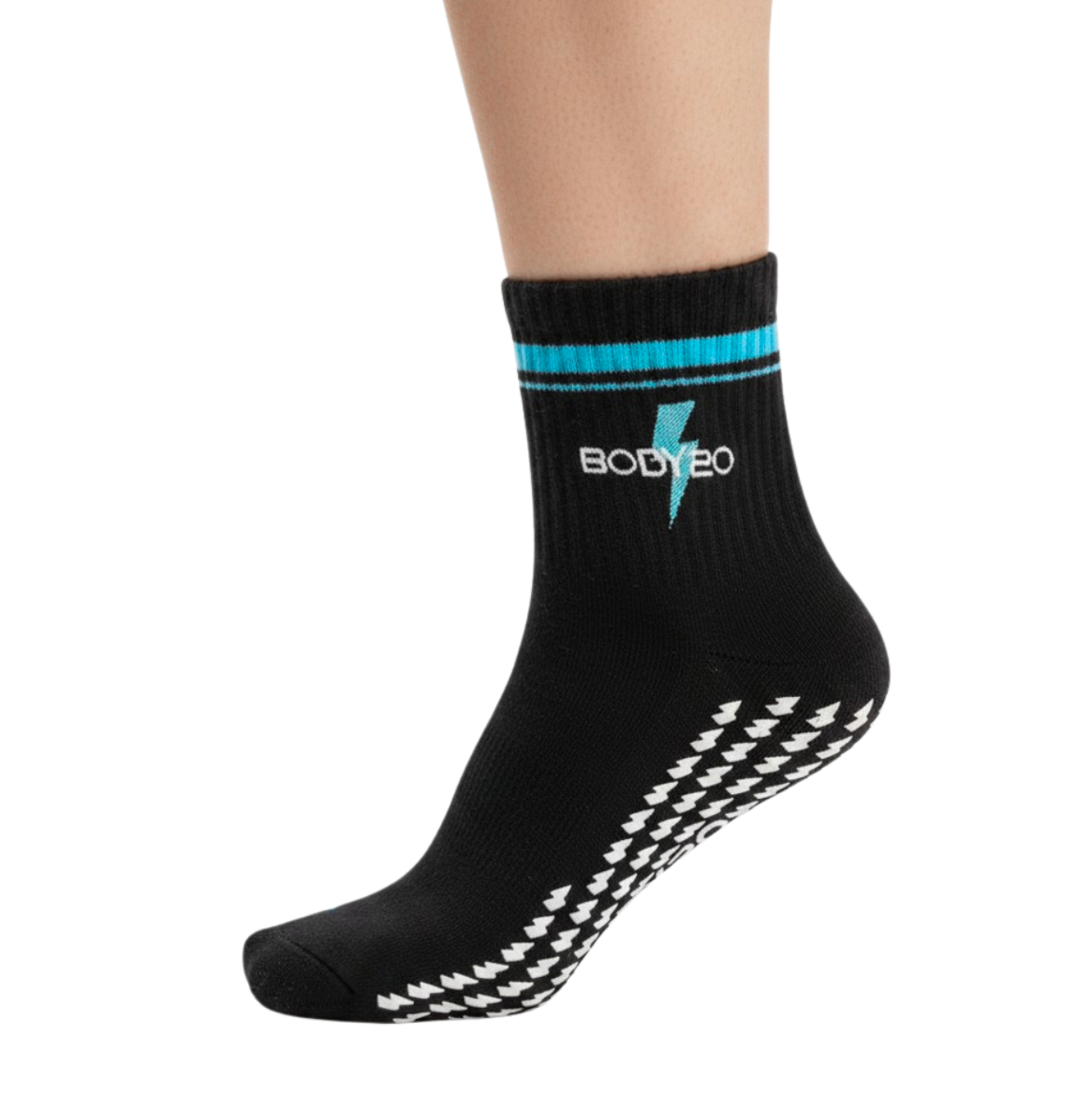 B20 Lightning Bolt Short Crew Grip Sock