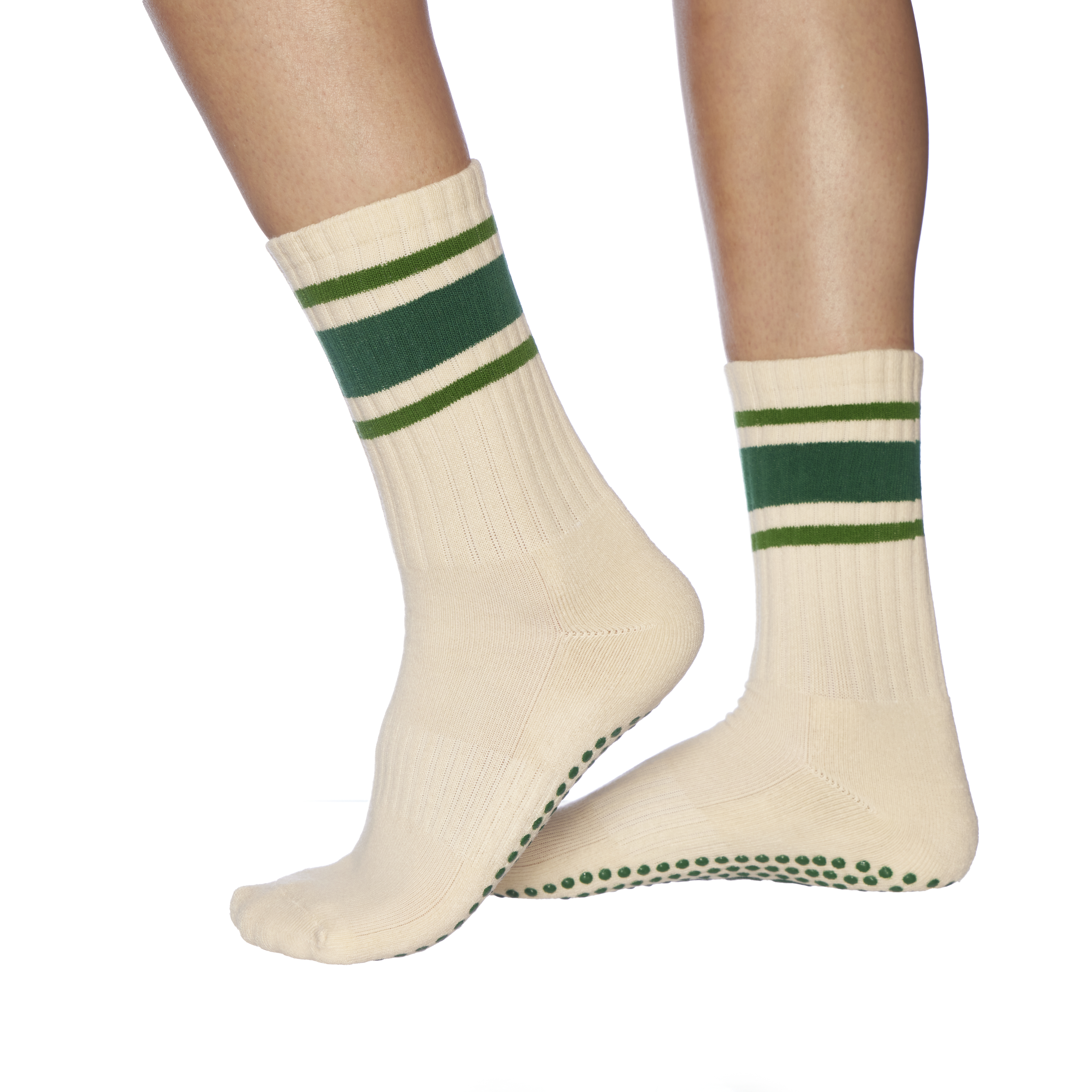 Grip Socks - Green Retro