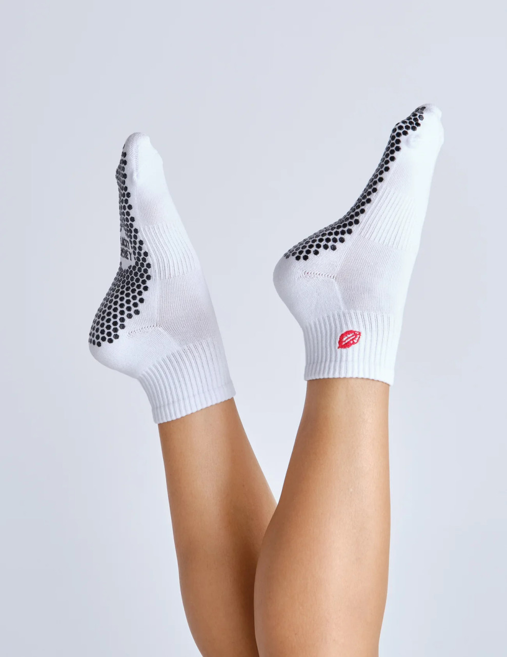 The Harlow Grip Sock - White