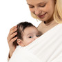 Noone White Wrap Sling. Best Infant Wrap Sling Carrier from Newborns and Toddler. Learn How to Wrap a Baby Sling and Breastfeeding.