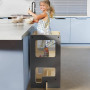 Kids Play Table and Step Tower – Kule Flip in Grey