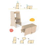 Kule Bend Learning Tower in Vertical Position – Natural Birch