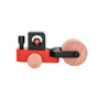 Handmade Beechwood Toy Steamroller – Angled View
