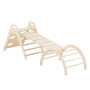 Piky Wooden Climbing Triangle and Slide for Toddlers