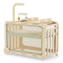 MyCrib Natural Birch Wooden Baby Crib - Convertible Newborn to Toddler Bed with Eco-Friendly Design