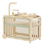 MyCrib Natural Birch Wooden Baby Crib - Convertible Newborn to Toddler Bed with Eco-Friendly Design