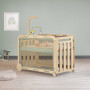 MyCrib Natural Birch Wooden Baby Crib - Convertible Newborn to Toddler Bed with Eco-Friendly Design