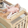 MyCrib Natural Birch Wooden Baby Crib - Convertible Newborn to Toddler Bed with Eco-Friendly Design