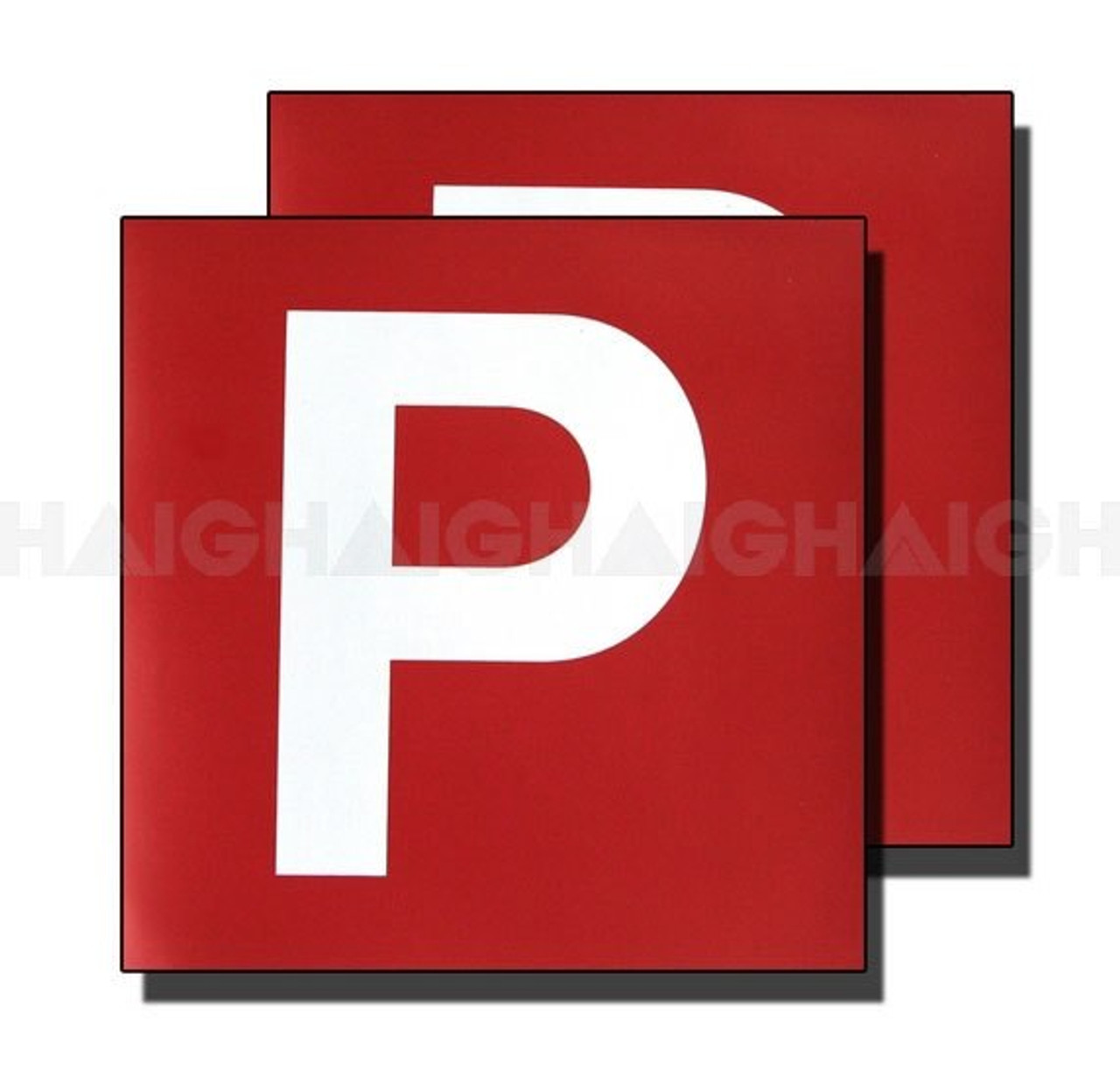 P PLATE WHT P MAGNETIC RED VIC & WA MP4 - Lyal Eales Stores