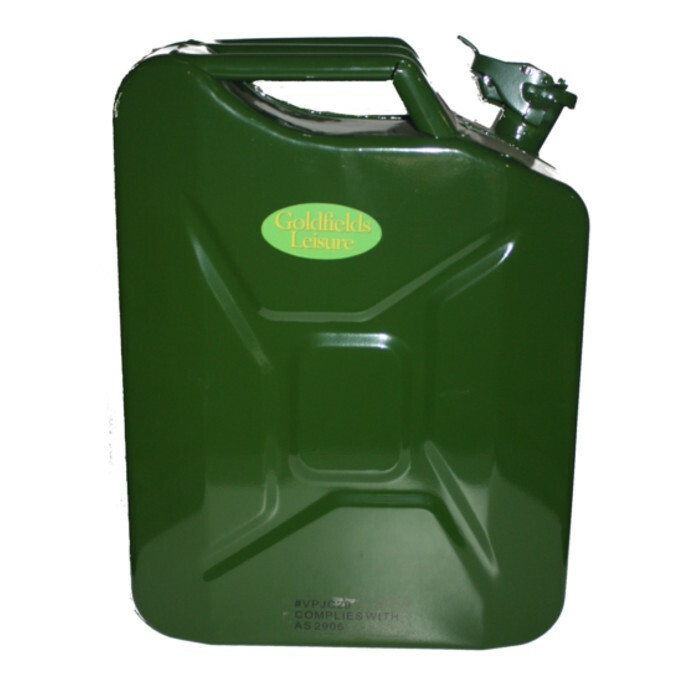 GREEN 20 LITRE METAL JERRY CAN Lyal Eales Stores