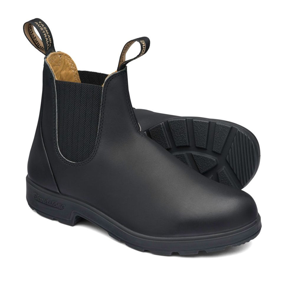 BLUNDSTONE ELASTIC SIDED V-CUT BOOT BLACK 610 - Lyal Eales Stores
