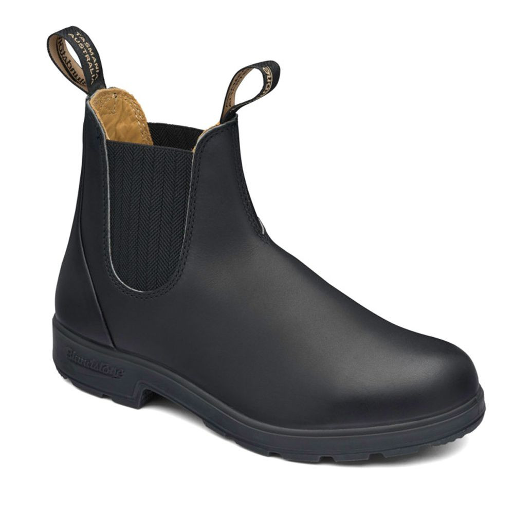 BLUNDSTONE ELASTIC SIDED V-CUT BOOT BLACK 610 - Lyal Eales Stores