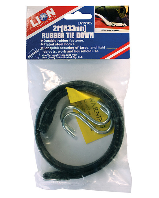 RUBBER TIE DOWN, 533MM (21") LA151C2 Lyal Eales Stores
