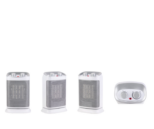 2 Heat power settings: 750W/1500W
Adjustable thermostat control
Power ‘On’ indicator light
Efficient ceramic heating element
High performance DC motor (noiseless)
Automatic oscillation
Overheat protection
Safety tip over switch
Colour: White
220 – 240Vac ~ 50Hz
12 Month warranty 2 Heat power settings: 750W/1500W
Adjustable thermostat control
Power ‘On’ indicator light
Efficient ceramic heating element
High performance DC motor (noiseless)
Automatic oscillation
Overheat protection
Safety tip over switch
Colour: White
220 – 240Vac ~ 50Hz
12 Month warranty
