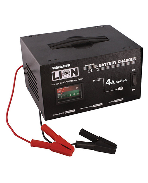 BATTERY CHARGER, 4 AMP MANUAL LA070A