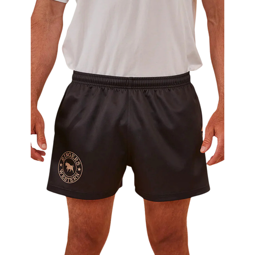 RINGERS FOOTY SHORTS BLACK 123049RW-BLK