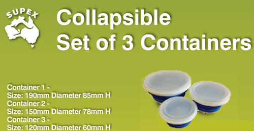 SET OF 3 CONTAINERS WITH LID 3002000