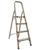 (DEL) LADDER, 4 STEP, SLIMLINE ULTRALIGHT, H/DUTY, GREY LT550T