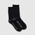 MENS 2PK WOOL SOCK  BLACK M22546SJ