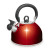 WHISTLING KETTLE S/S 2.5L RED 765025R