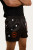 (DEL) YOUNG AND DUMB MENS FOOTY SHORTS BLACK/ORANGE 124020RW-BLK/ORG