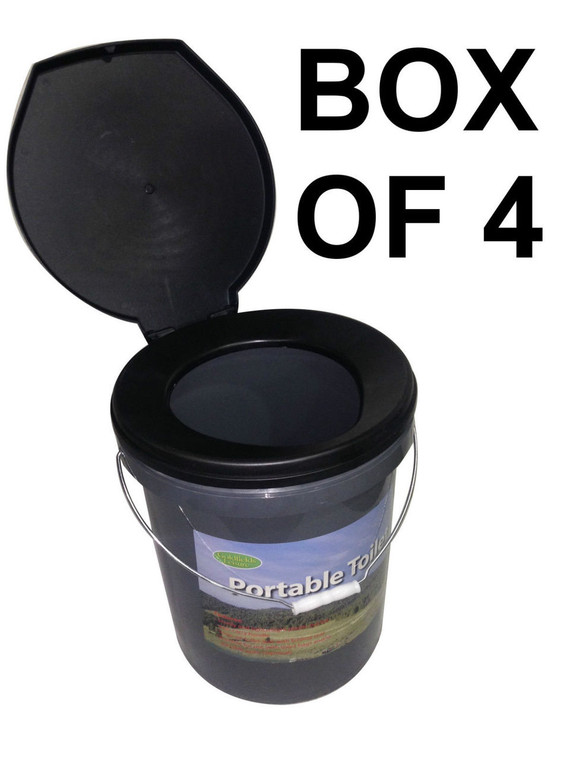 BOX OF 4 Portable Bucket Toilets Goldfields Leisure