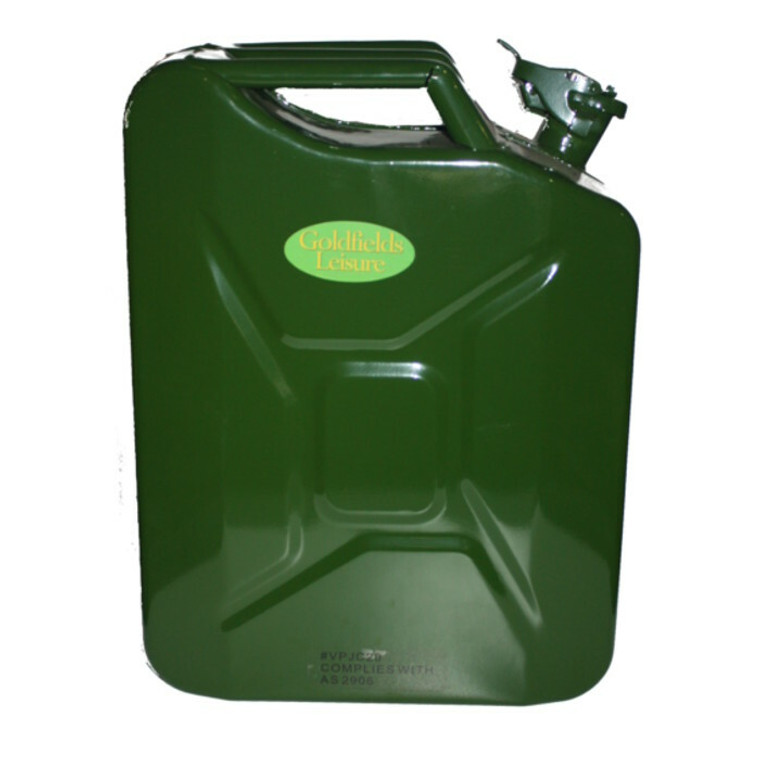 GREEN 20 LITRE METAL JERRY CAN