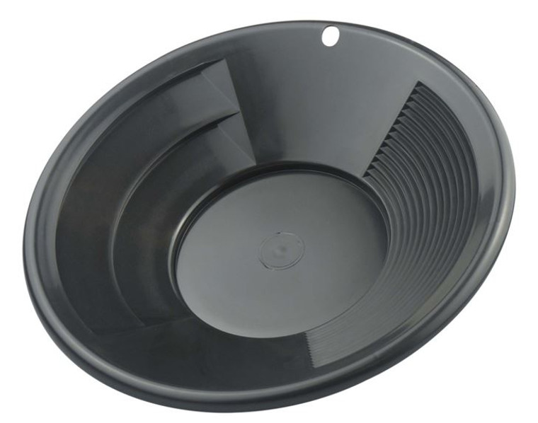 DUAL RIFFLE PLASTIC GOLD PAN BLACK