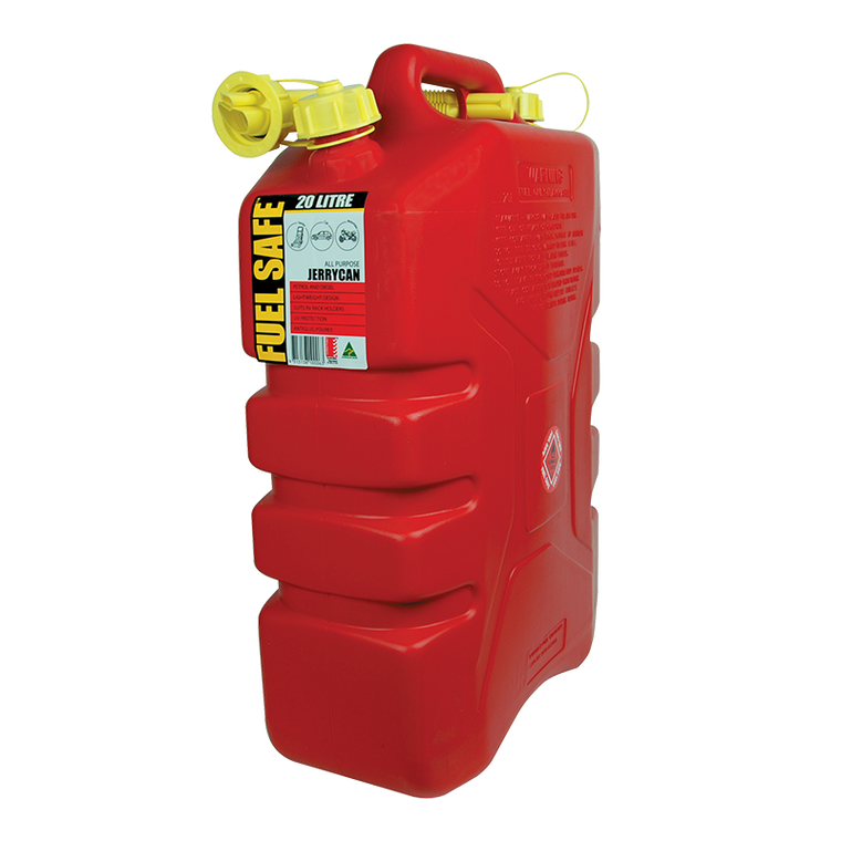 FUEL CAN RED 20 LITRE PLASTIC FC20R