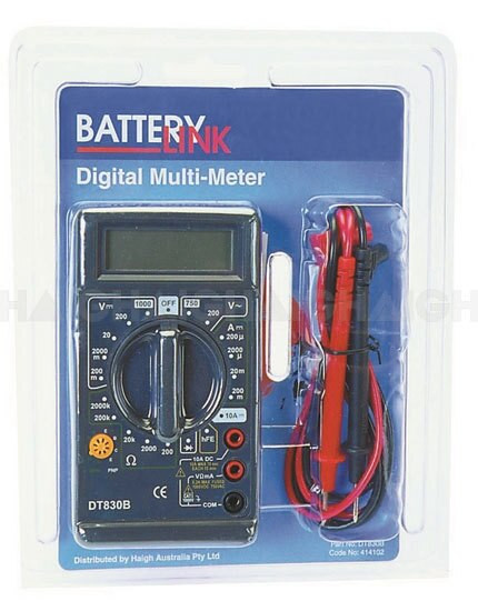 (D) MULTI METER/WITH TEST LEAD & BATTERY DT830B - Lyal Eales Stores