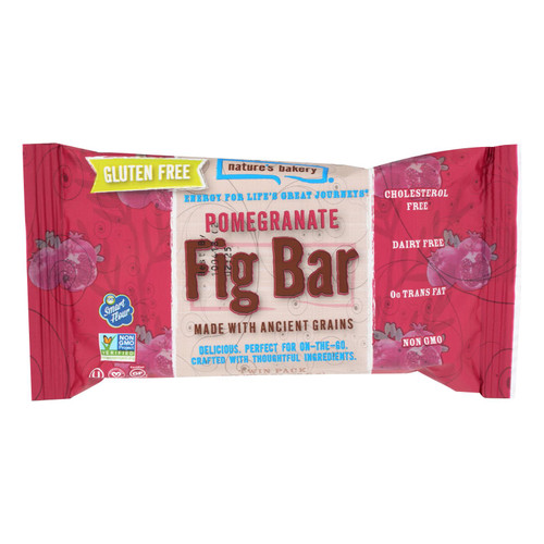 Nature's Bakery Gluten Free Fig Bar - Pomegranite - Case Of 12 - 2 Oz.