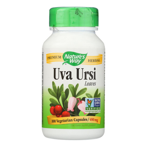 Nature's Way - Uva Ursi Leaves - 480 Mg - 100 Capsules