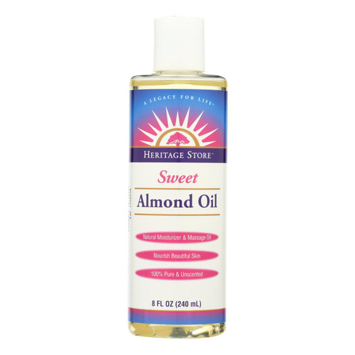 Heritage Products Sweet Almond Oil - 8 Fl Oz