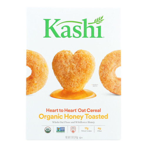 Kashi Cereal - Oat - Heart To Heart - Honey Toasted - 12 Oz - Case Of 12