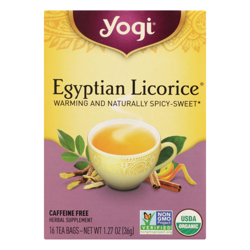 Yogi Egyptian Licorice - Case Of 6 - 16 Bags