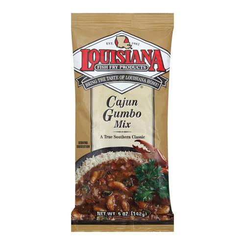 La Fish Fry Cajun Gumbo - Mix - Case Of 24 - 5 Oz.